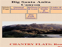 Tablet Screenshot of bigsantaanitacanyon.com
